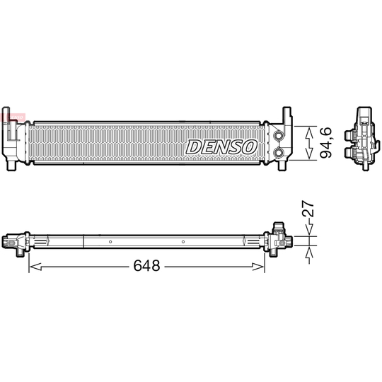 DRM02042 - Radiaator, mootorijahutus 