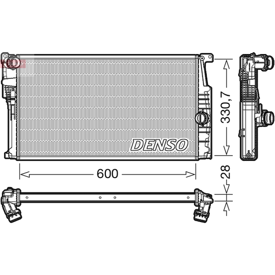 DRM05015 - Radiaator, mootorijahutus 
