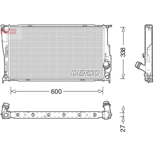 DRM05003 - Radiaator, mootorijahutus 