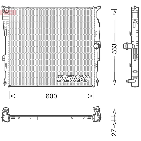 DRM05008 - Radiator, engine cooling 