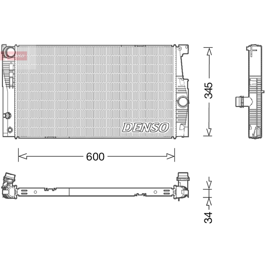 DRM05005 - Radiaator, mootorijahutus 