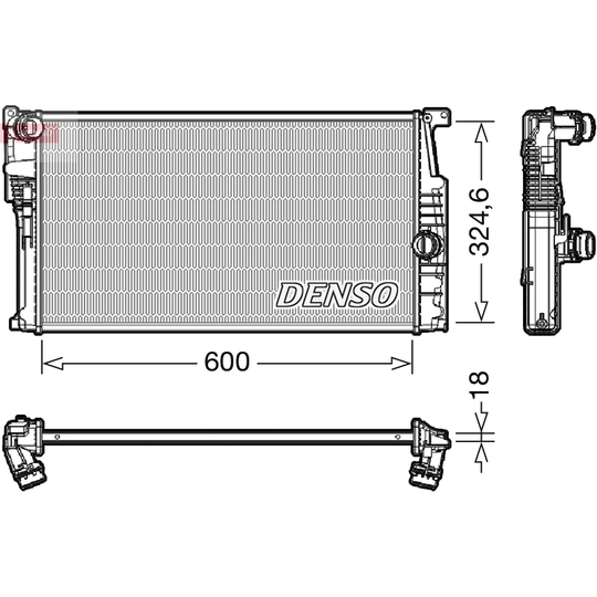 DRM05017 - Radiator, engine cooling 