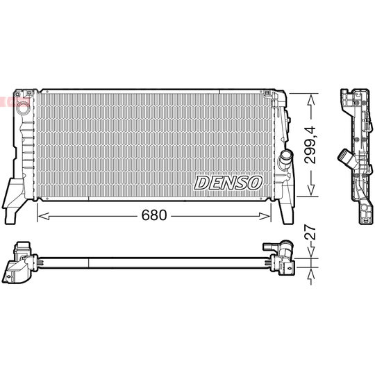 DRM05119 - Radiaator, mootorijahutus 