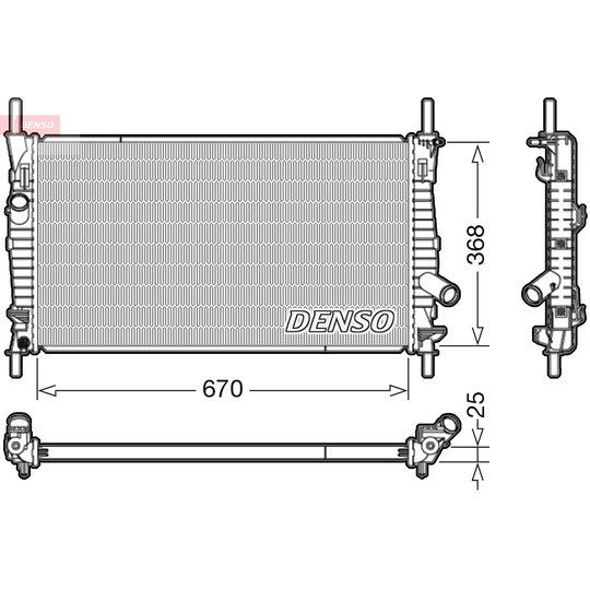 DRM10004 - Radiator, engine cooling 