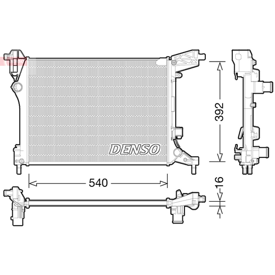 DRM09165 - Radiator, engine cooling 