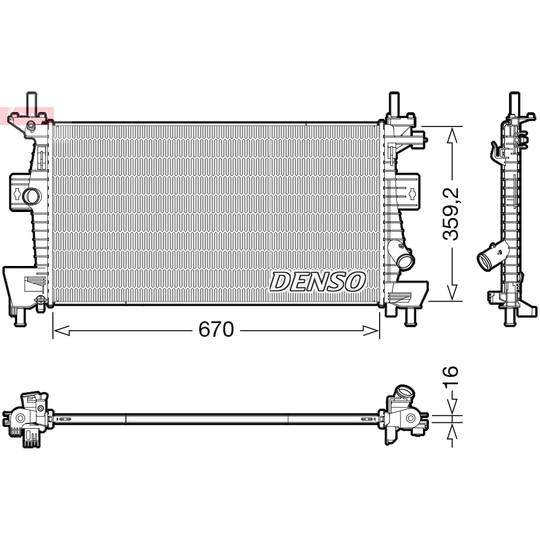 DRM10114 - Radiator, engine cooling 