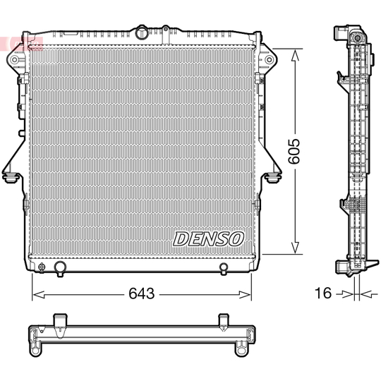 DRM10118 - Radiator, engine cooling 