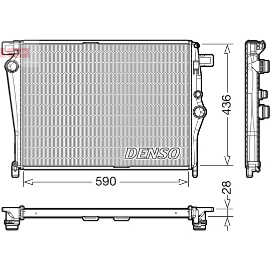 DRM17105 - Radiaator, mootorijahutus 