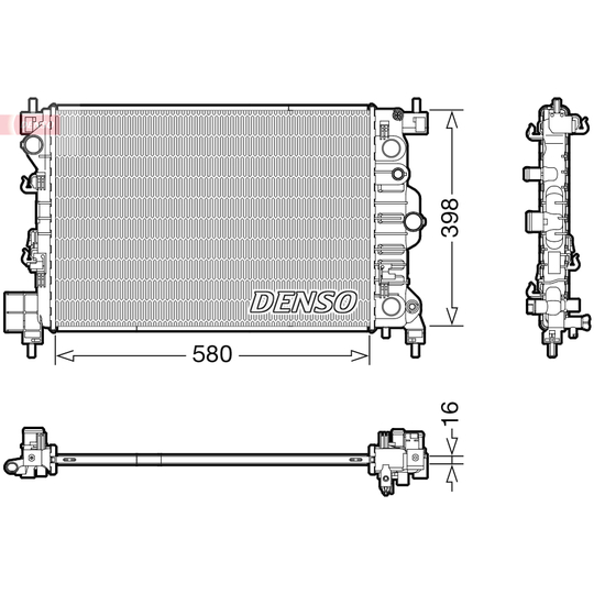 DRM20117 - Radiator, engine cooling 