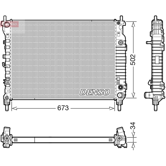 DRM20124 - Radiator, engine cooling 