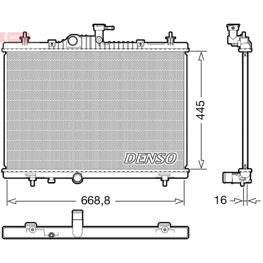 DRM23118 - Radiator, engine cooling 