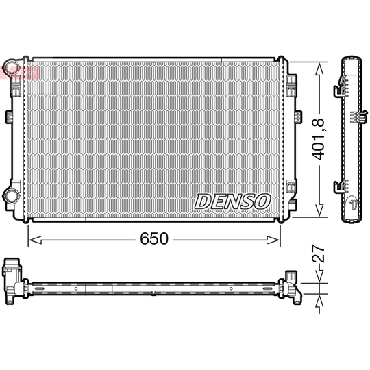 DRM32048 - Radiator, engine cooling 