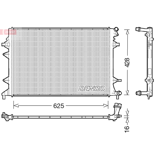 DRM32047 - Radiator, engine cooling 