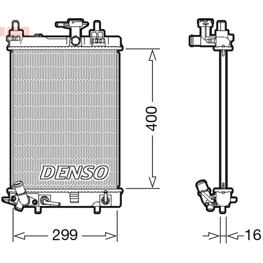 DRM35004 - Radiator, engine cooling 