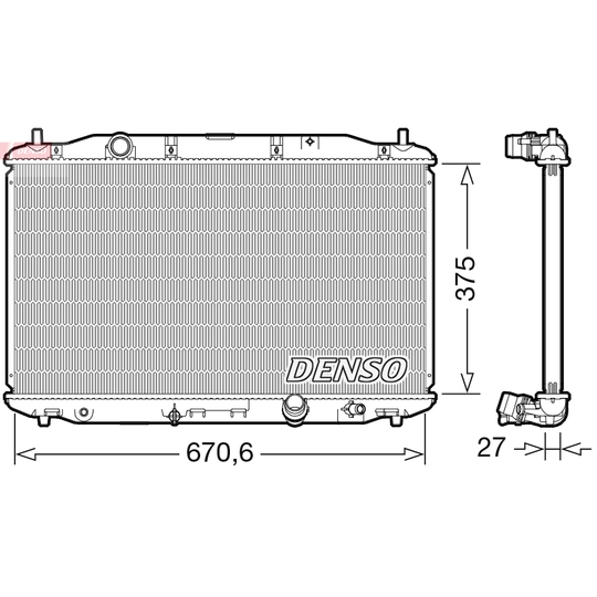 DRM40106 - Radiator, engine cooling 