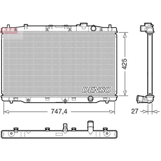 DRM40052 - Radiator, engine cooling 