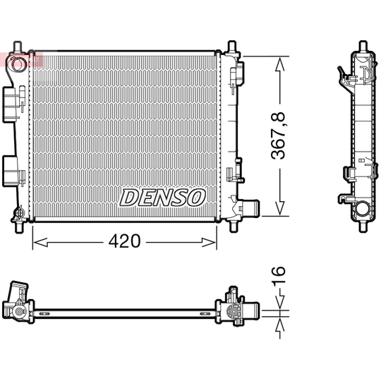 DRM41025 - Radiator, engine cooling 