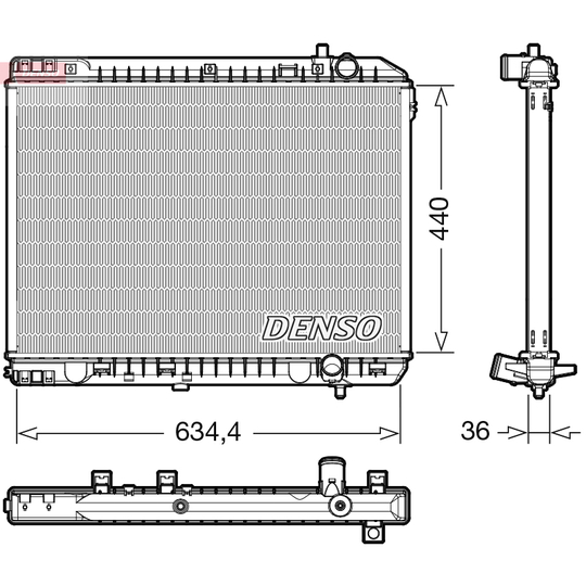 DRM43008 - Radiaator, mootorijahutus 