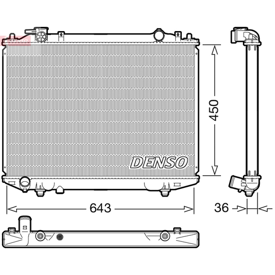 DRM44047 - Kylare, motorkylning 