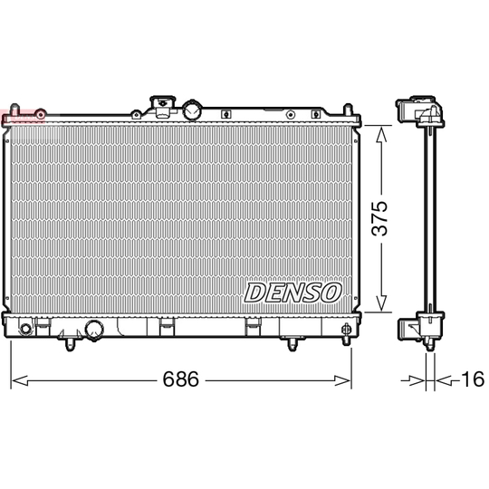 Radiator, engine cooling