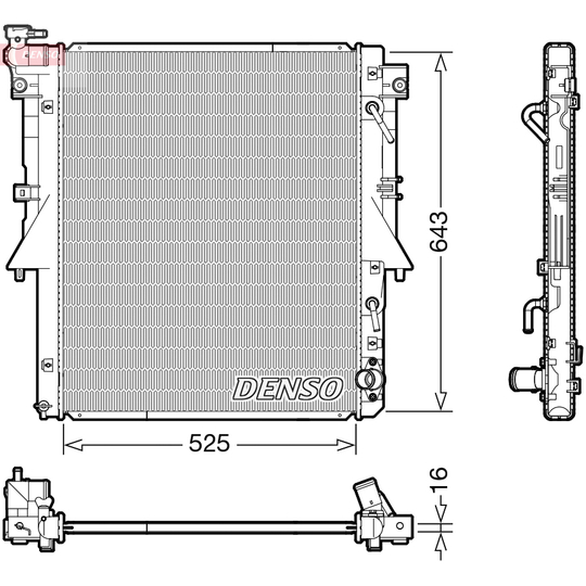 DRM45055 - Radiator, engine cooling 