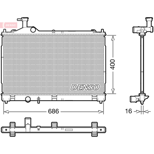 DRM45056 - Radiator, engine cooling 