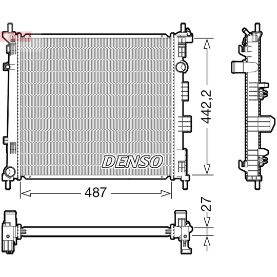 DRM46070 - Radiator, engine cooling 