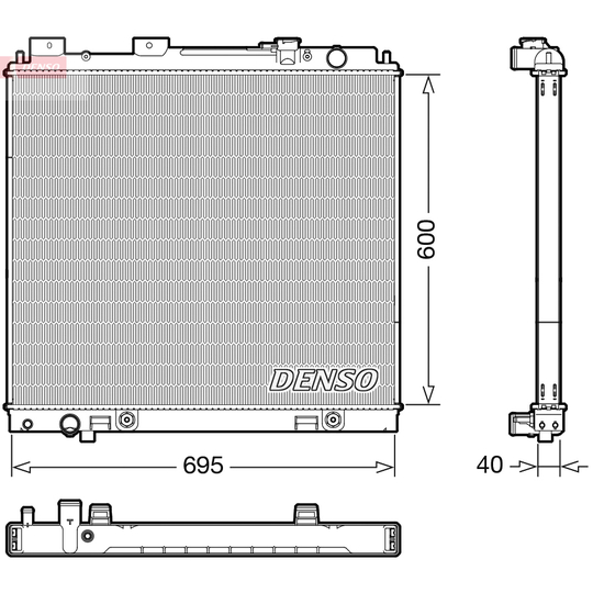 DRM46068 - Radiator, engine cooling 