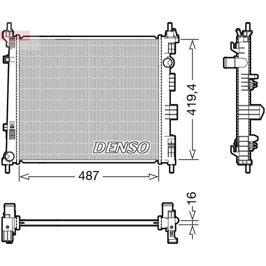 DRM46069 - Radiator, engine cooling 