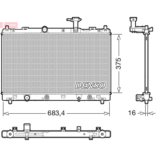 DRM47041 - Radiator, engine cooling 