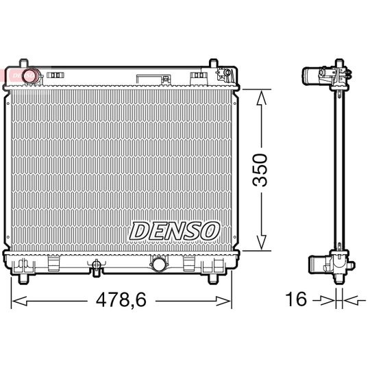 DRM50104 - Radiator, engine cooling 