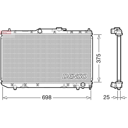 DRM50116 - Radiator, engine cooling 