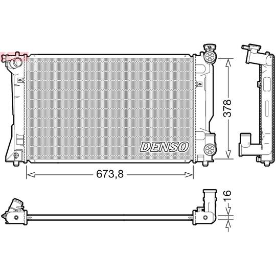 DRM50118 - Radiaator, mootorijahutus 