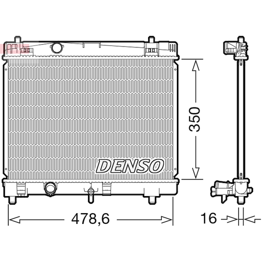 DRM50103 - Jäähdytin, moottorin jäähdytys 