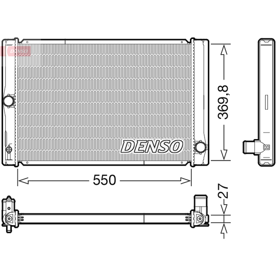 DRM50123 - Radiaator, mootorijahutus 