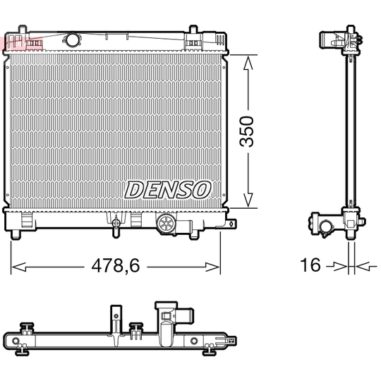 DRM50137 - Radiator, engine cooling 