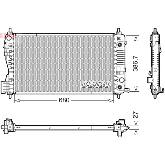 DRM99012 - Radiator, engine cooling 