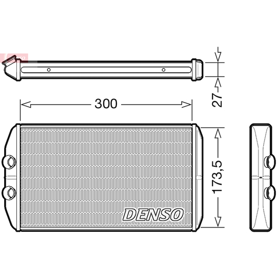 DRR12008 - Heat Exchanger, interior heating 