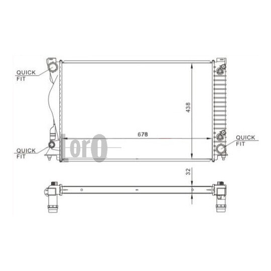 003-017-0044 - Radiator, engine cooling 