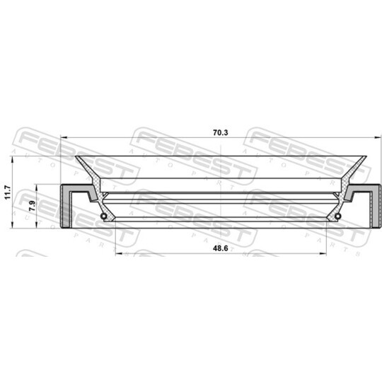 95HAY-50700812R - Shaft Seal, manual transmission main shaft 