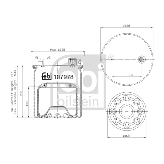 107978 - Bellow, air suspension 