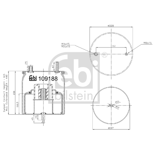 109188 - Bellow, air suspension 