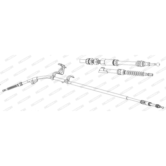 FHB432941 - Cable, parking brake 