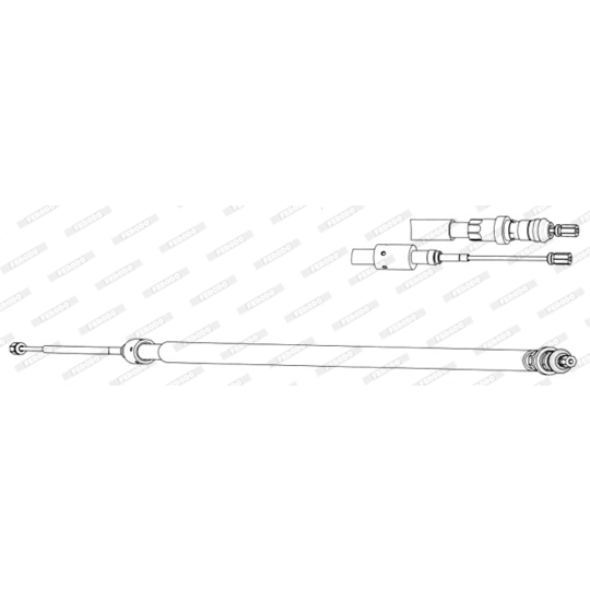 FHB433026 - Cable, parking brake 