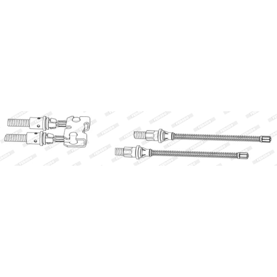 FHB433103 - Cable, parking brake 