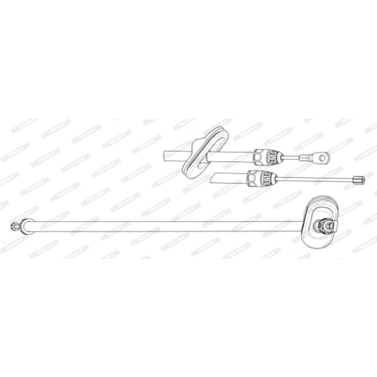 FHB433085 - Cable, parking brake 