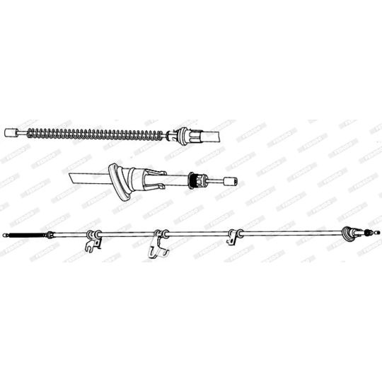 FHB434551 - Cable, parking brake 