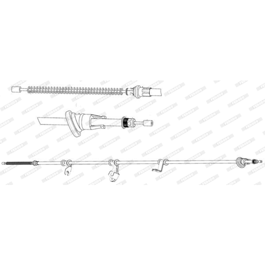 FHB434550 - Cable, parking brake 