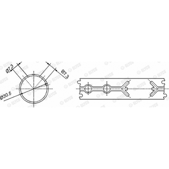 55-3830 SEMI - Small End Bushes, connecting rod 