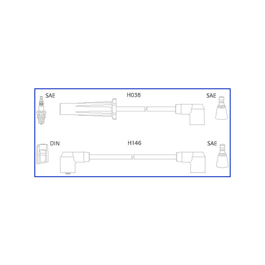 134448 - Tändkabelsats 